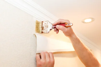 Pose de papier peint à Gilly-sur-Loire — revêtements muraux et toiles de verre